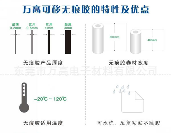 可移無痕膠粘參數(shù)詳細圖